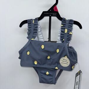 NWT Gerber Modern Moments Girls 2-Piece Toddler Summer Swimsuit 18m